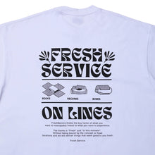 將圖片載入圖庫檢視器 FRESH SERVICE Corporate Printed S/S Tee "On Lines" (White/Black)
