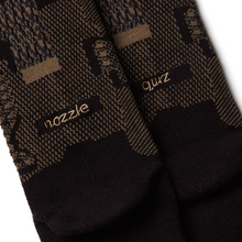 將圖片載入圖庫檢視器 NOZZLE QUIZ Jigsaw Crew Casual Socks (Jigsaw Coal)