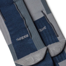 將圖片載入圖庫檢視器 NOZZLE QUIZ Patchwork Crew Socks (Patch Horizon)