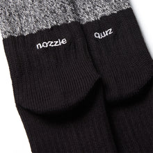 將圖片載入圖庫檢視器 NOZZLE QUIZ Melange Parallel Socks (Hybrid Black)