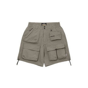 LAKH SUPPLY Functional Ten Pockets Cargo Shorts (Ash)