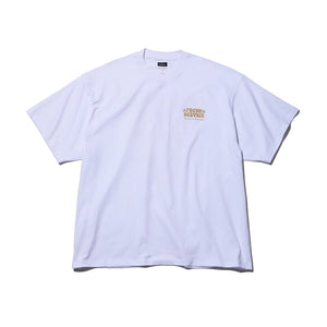 [PREORDER] FRESH SERVICE Corporate Printed S/S Tee "On Lines" (White/Mustard)