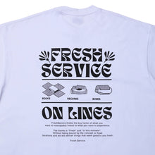 將圖片載入圖庫檢視器 [PREORDER] FRESH SERVICE Corporate Printed S/S Tee &quot;On Lines&quot; (White/Black)
