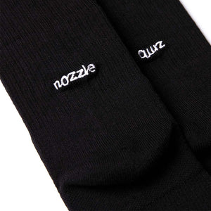 NOZZLE QUIZ Essential Crew FW22 Casual Socks (Crew Black)