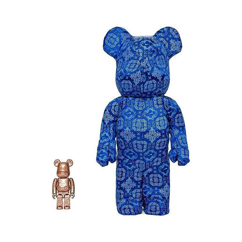 BEARBRICK X CLOT 400%+100% Blue Silk - TERMINAL MACAU