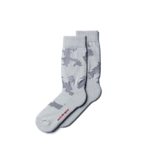 Load image into Gallery viewer, NOZZLE QUIZ Digit No. Jacquard Casual Socks (Land Grey)
