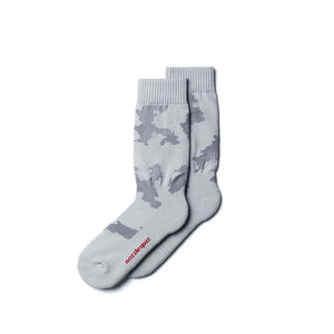 NOZZLE QUIZ Digit No. Jacquard Casual Socks (Land Grey)