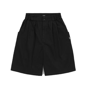 LAKH SUPPLY Wide Cut 3/4 Pants (Black)