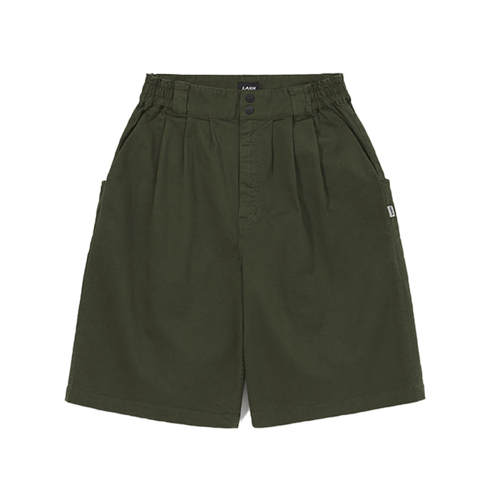 LAKH SUPPLY Wide Cut 3/4 Pants (Olive)