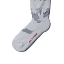 Load image into Gallery viewer, NOZZLE QUIZ Digit No. Jacquard Casual Socks (Land Grey)
