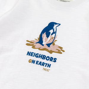 TMCAZ Neighbours Penguin Tee (White) - TERMINAL MACAU