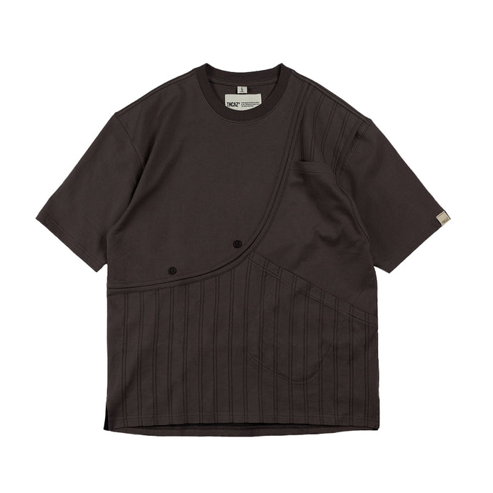 TMCAZ Patchwork Tee (Dark Brown) - TERMINAL MACAU