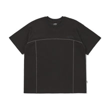 Load image into Gallery viewer, LAKH SUPPLY Waffle Stitched Tee (Black)
