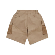 Load image into Gallery viewer, LAKH SUPPLY Slanted Pockets Cargo Shorts (Khaki)
