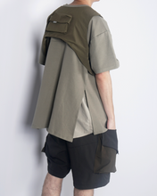 Load image into Gallery viewer, LAKH SUPPLY Layer Side Slit Tee (Olive)
