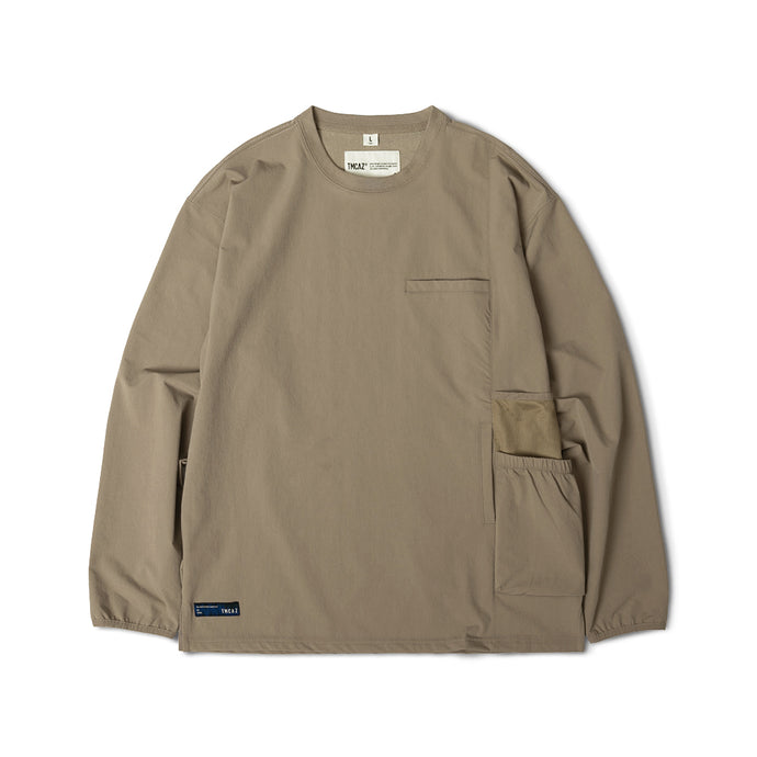 TMCAZ Stand Alone Complex Crewneck Sweater (Khaki) - TERMINAL MACAU