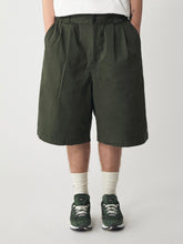 將圖片載入圖庫檢視器 LAKH SUPPLY Wide Cut 3/4 Pants (Olive)
