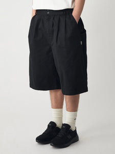 LAKH SUPPLY Wide Cut 3/4 Pants (Black)