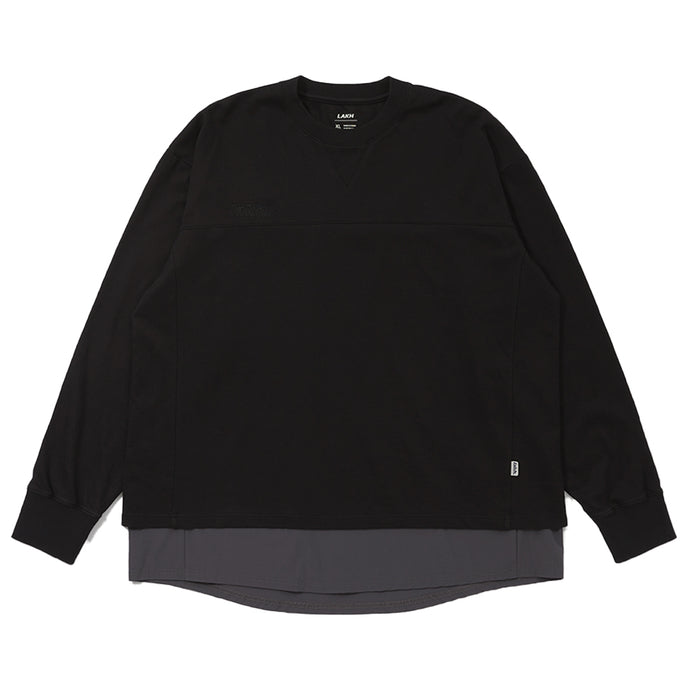 LAKH SUPPLY Layer Side Slit Long Tee (Black)