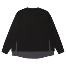 將圖片載入圖庫檢視器 LAKH SUPPLY Layer Side Slit Long Tee (Black)
