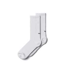 NOZZLE QUIZ Essential Crew Casual Socks (Crew White)