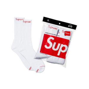 SUPREME Crew Socks (White)