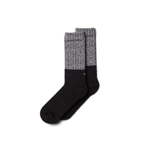 NOZZLE QUIZ Melange Parallel Socks (Hybrid Black)