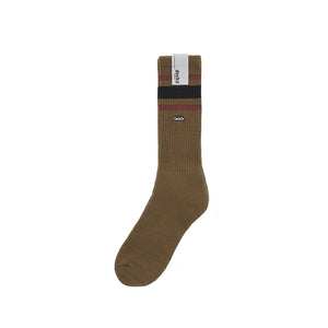 LAKH SUPPLY x DECKA 80's Skater Socks (Olive/Black)